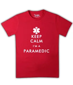 Keep Calm and Im a Paramedic на красной